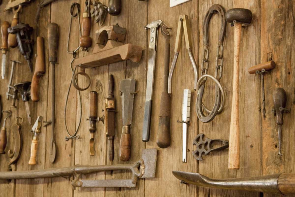 Tools on a wall, Indianapolis, Indiana, USA